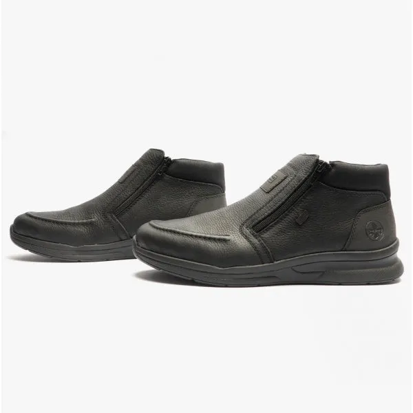 14820-00 Mens Leather Boots Black