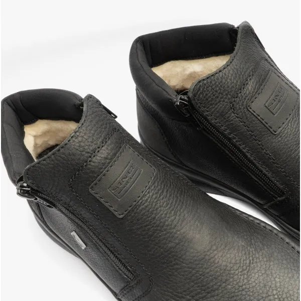 14820-00 Mens Leather Boots Black