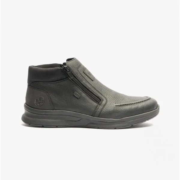 14820-00 Mens Leather Boots Black