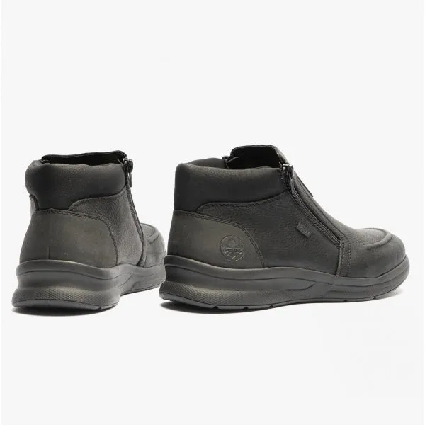 14820-00 Mens Leather Boots Black