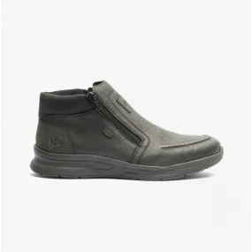 14820-00 Mens Leather Boots Black