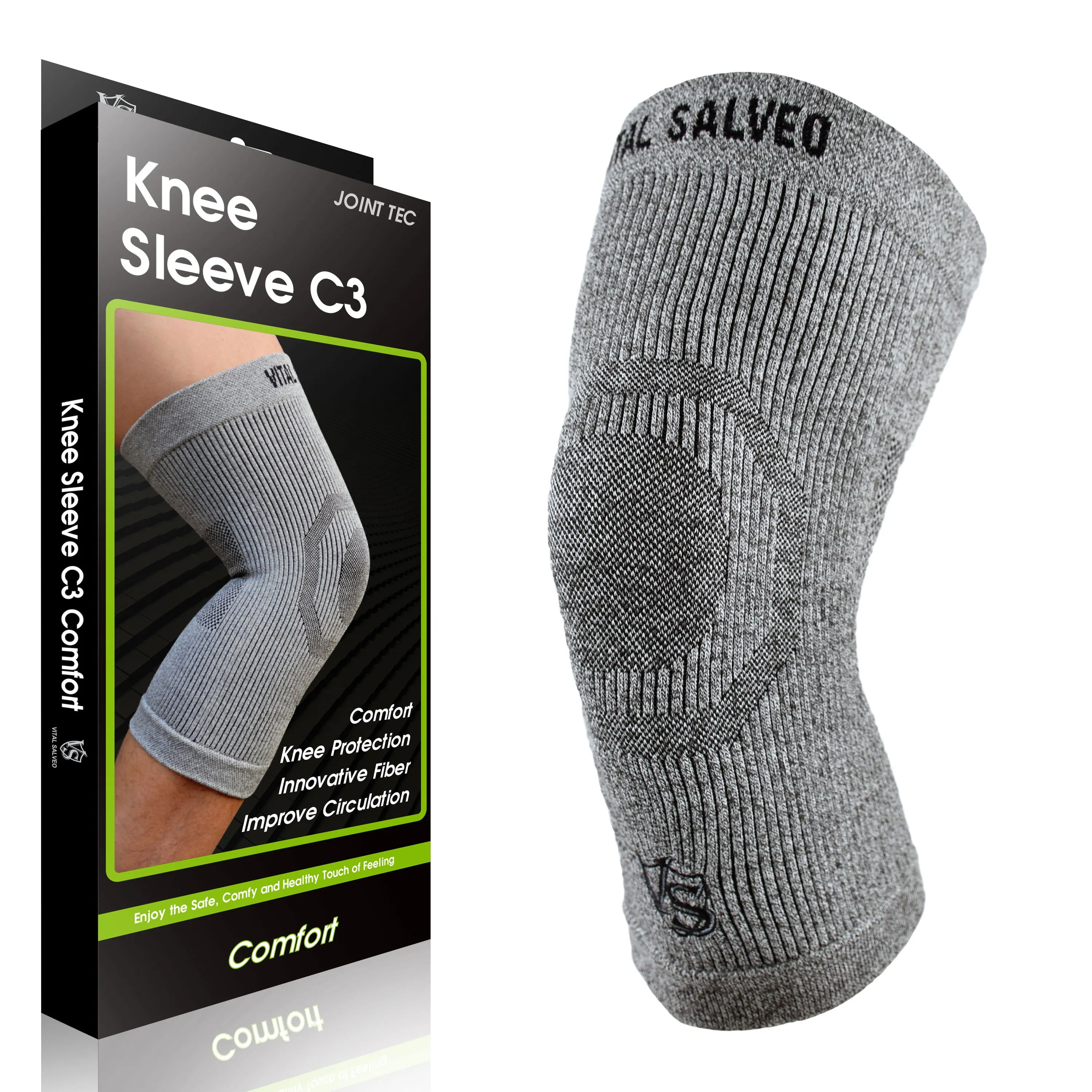 3D Knit Knee Sleeve/Brace C3-COMFORT (1PC)
