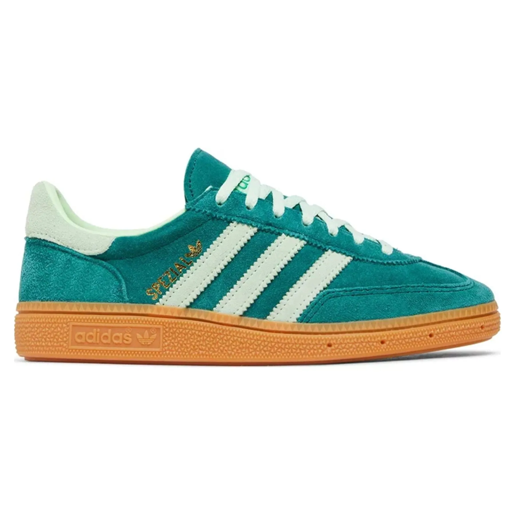 Adidas Womens Handball Spezial Collegiate Green Spark Athletic Shoes