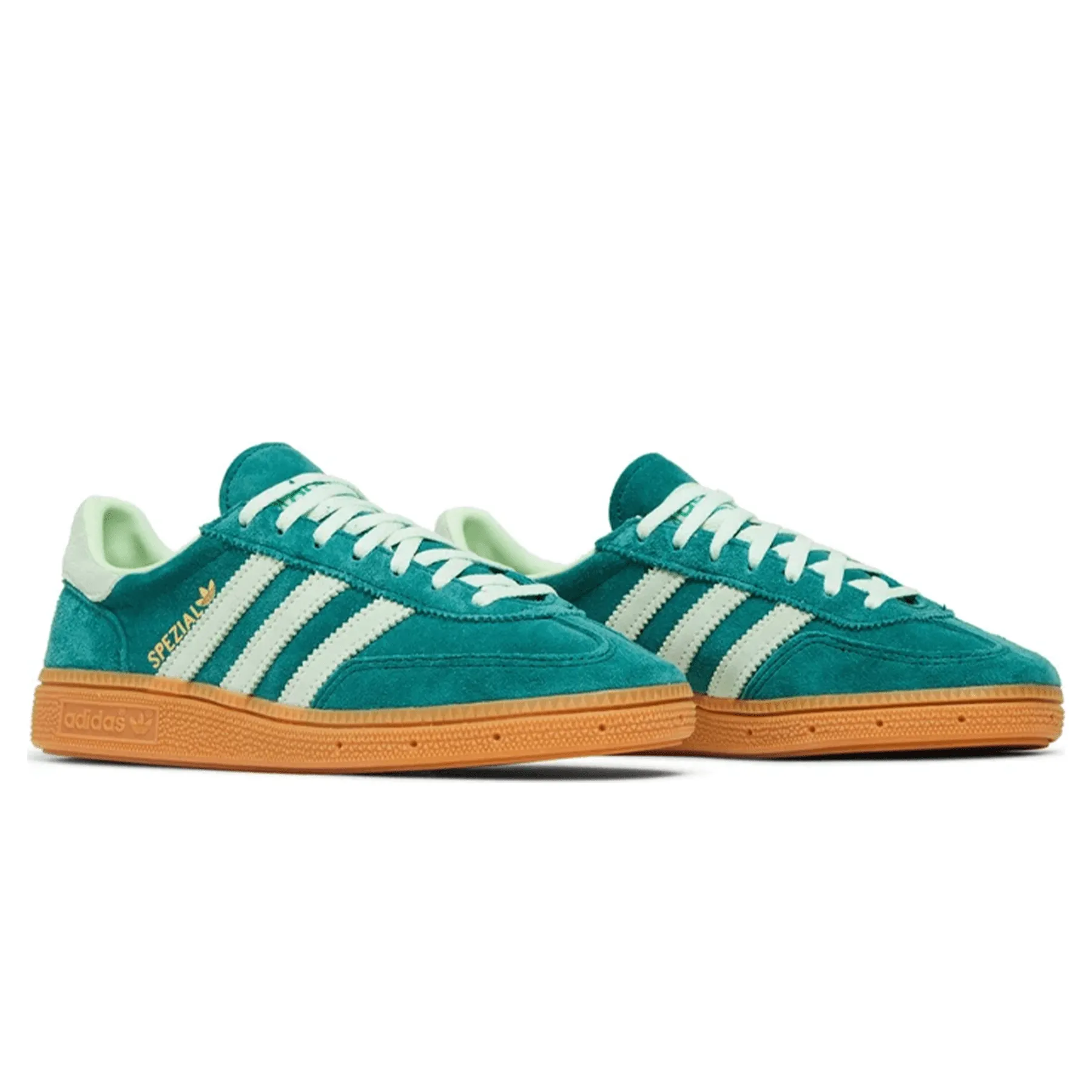 Adidas Womens Handball Spezial Collegiate Green Spark Athletic Shoes