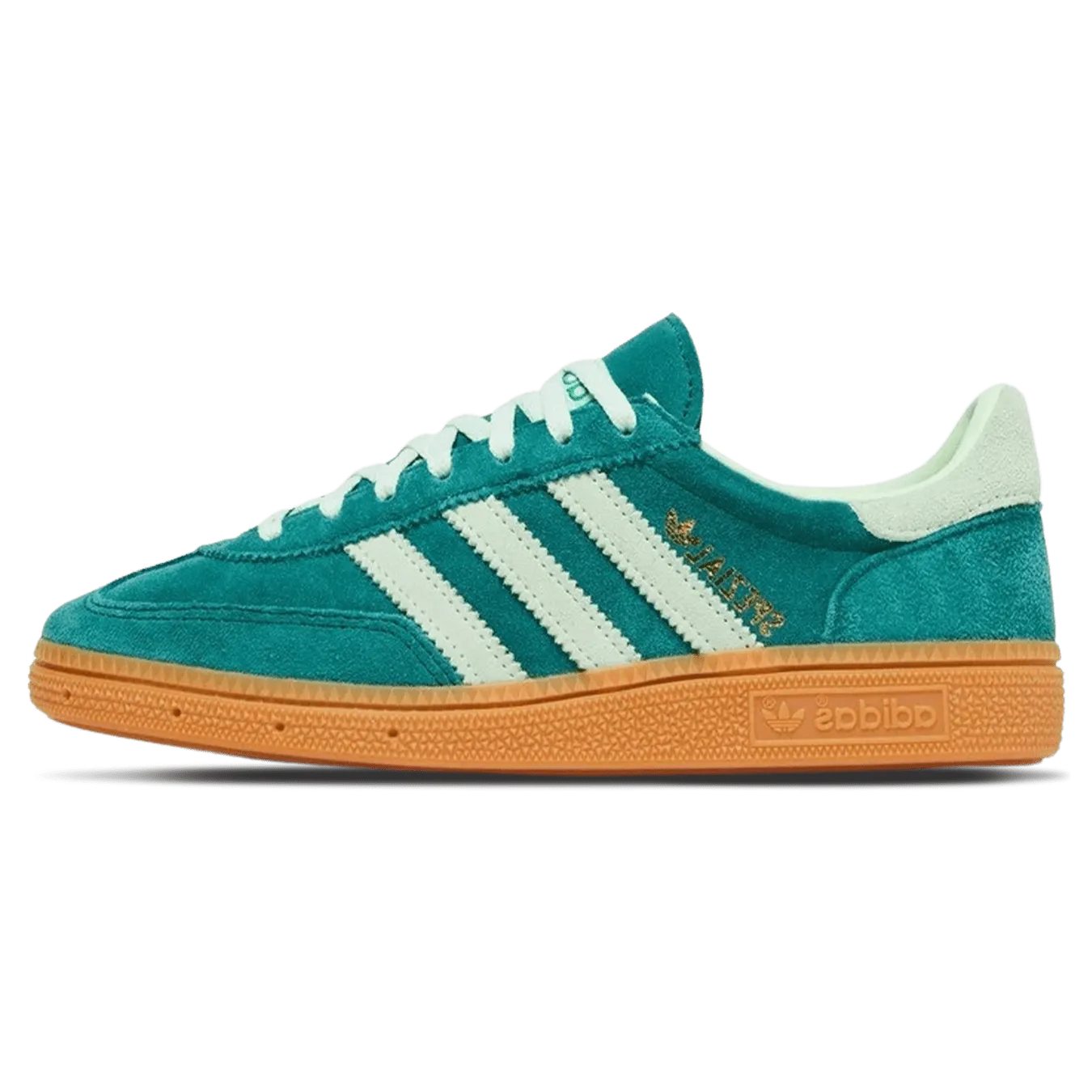 Adidas Womens Handball Spezial Collegiate Green Spark Athletic Shoes