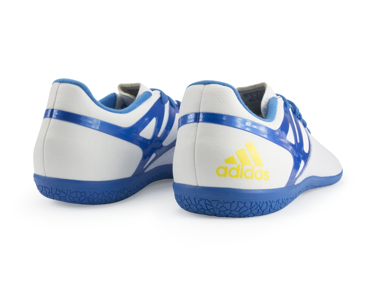adidas Men's Messi 15.3 Indoor Soccer Shoes White/Prime Blue/Black