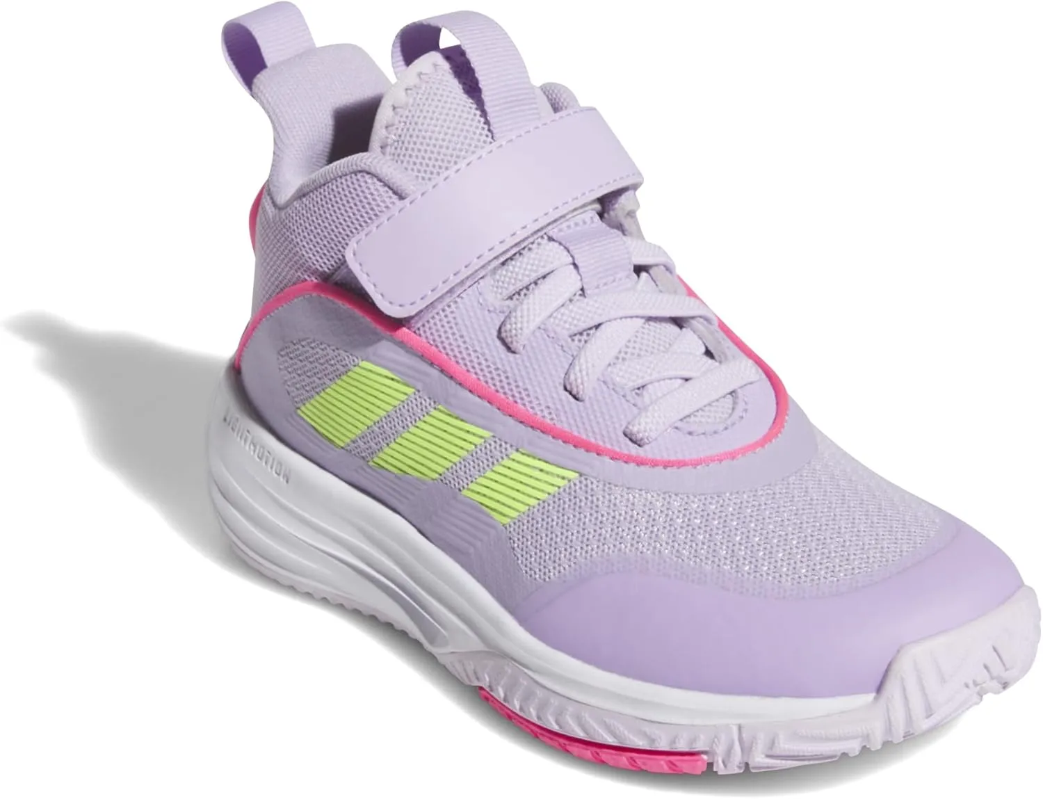adidas Unisex-Child Own The Game 3.0 Mid Top Elastic Lace & Strap Basketball Sneaker