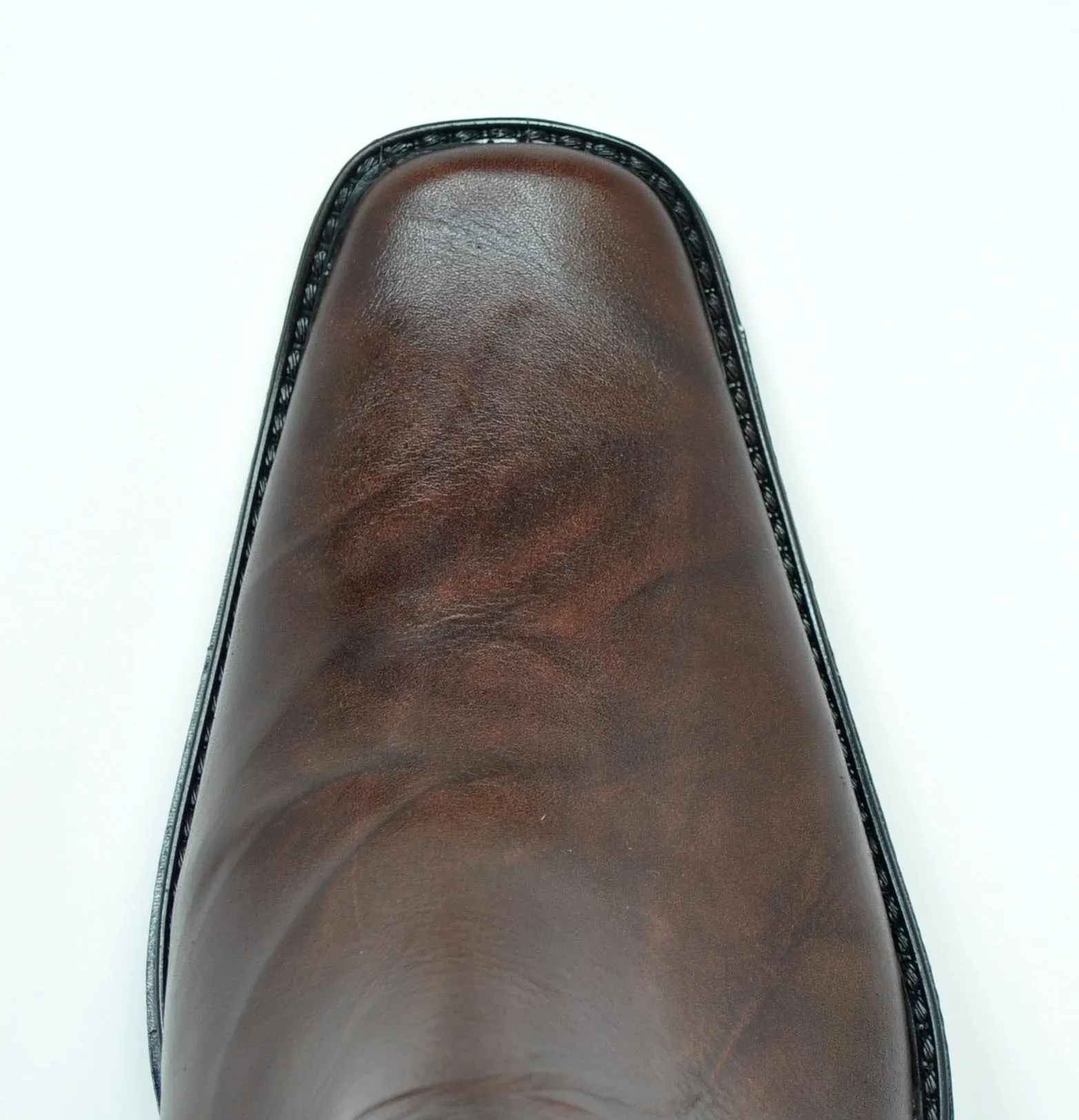 Mens Brown Leather Dress Boots with Dual Zippers by Baronett Noah