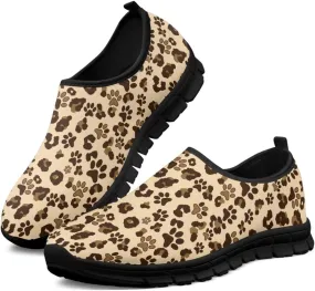Binienty Printed Slip on Loafers for Women Work Breathable Mesh Barefoot No Laces Running Hiking Tennis Shoe