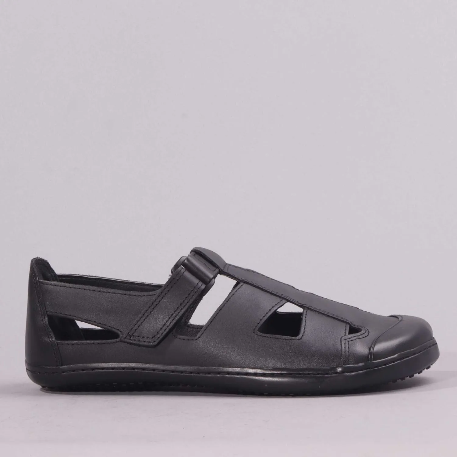 Boys School Sandal in Black  Sizes 39-47 - 7818