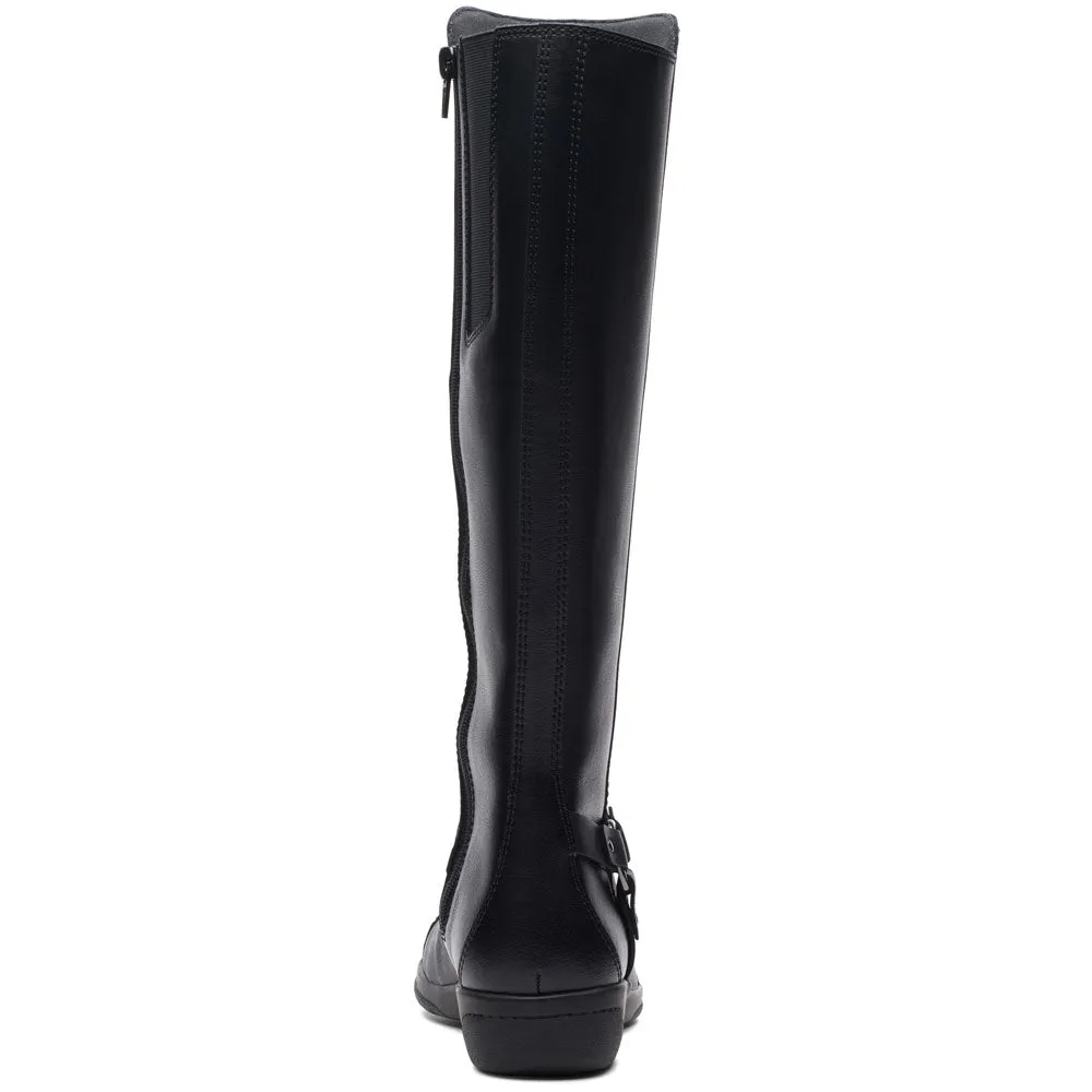 Clarks Cheyn Lindie Boot Black Leather (Women's)