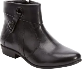 Comfortview Terri Leather Bootie Short Ankle Boot Women's Winter Shoes (Wide Widths Available)
