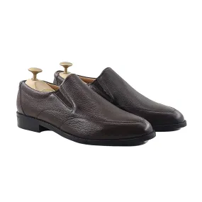 Esker - Men's Dark Brown Pebble Grain Loafer