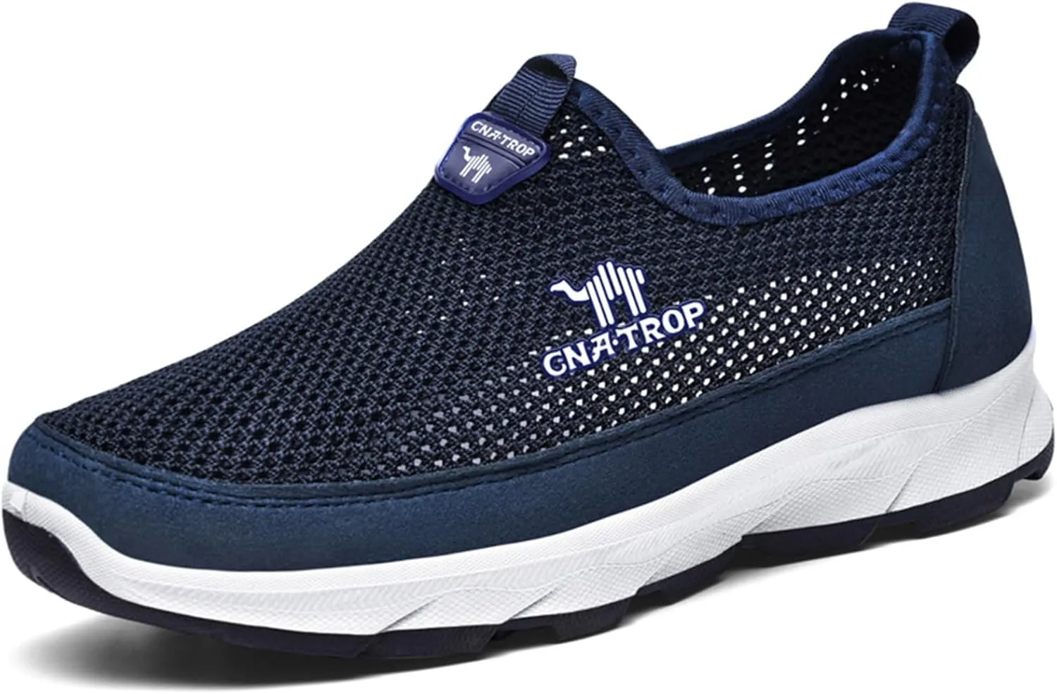 FAIRSOMA Men's Slip-on Breathable Mesh Walking Loafers,Summer Comfortable Non-Slip Loafers Fashion Outdoor Flats Sneakers Lightweight Soft Driving Casual Travel Boat Tennis Shoes