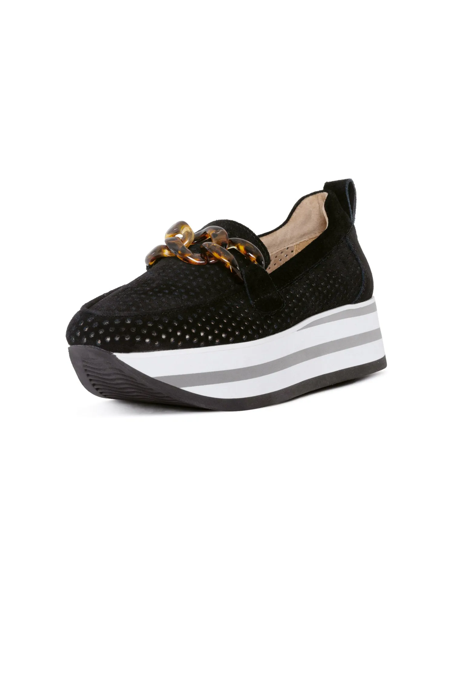 Fern Platform Loafers - Black
