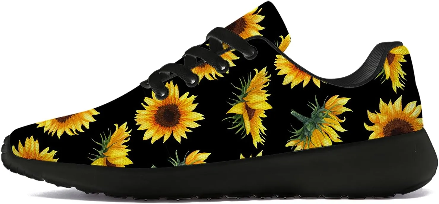 Flower Shoes for Women Men Running Shoes Womens Mens Comfortable Walking Tennis Sneakers Floral Shoes Gifts