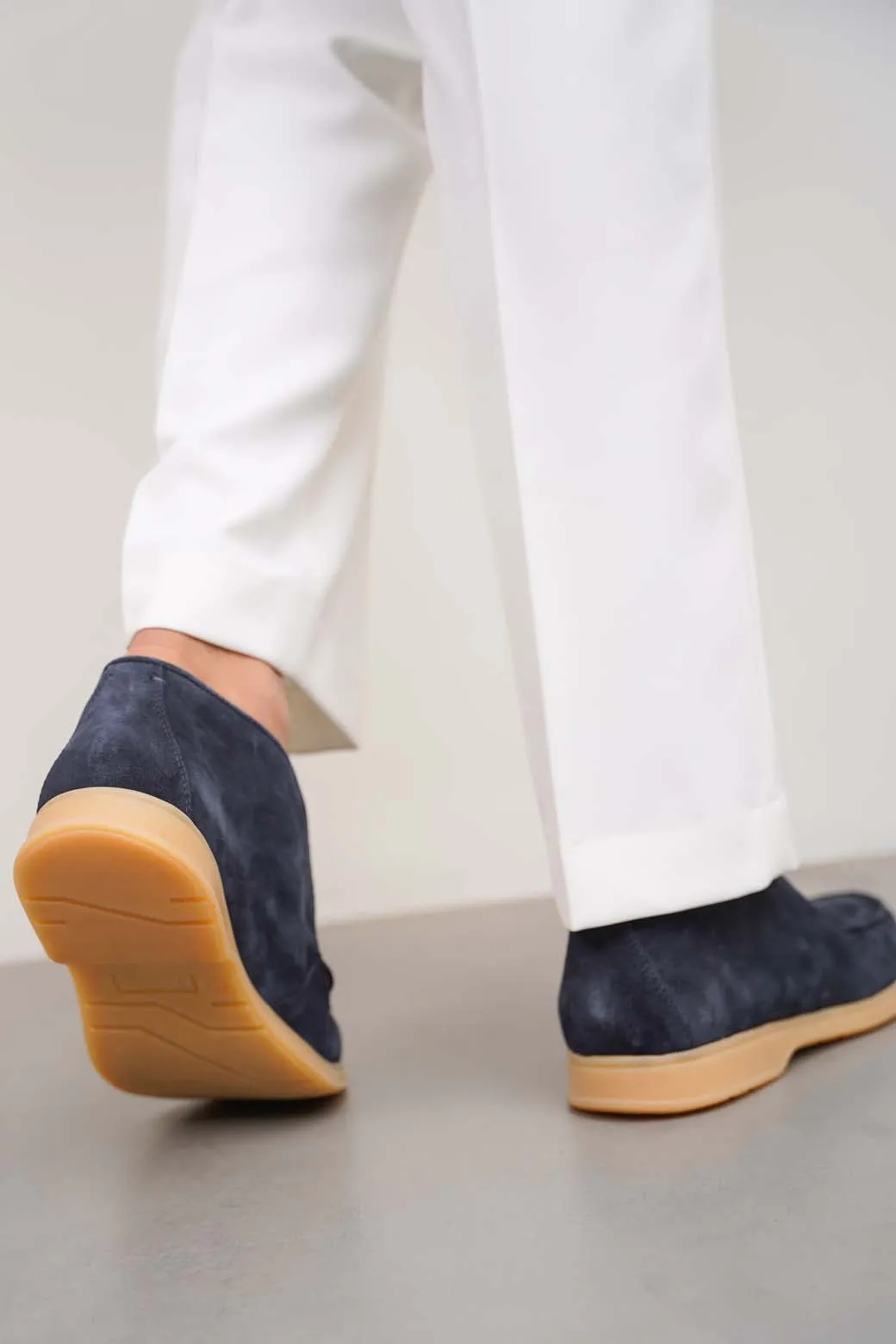 HIGH-TOP LEATHER LOAFERS