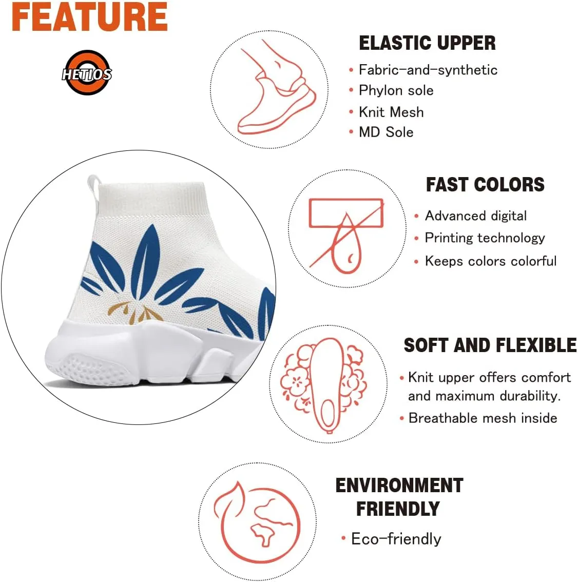 Japanese Graffiti Art Printed Shoes Boys Sneakers Girls Casual Walking Socks Shoes