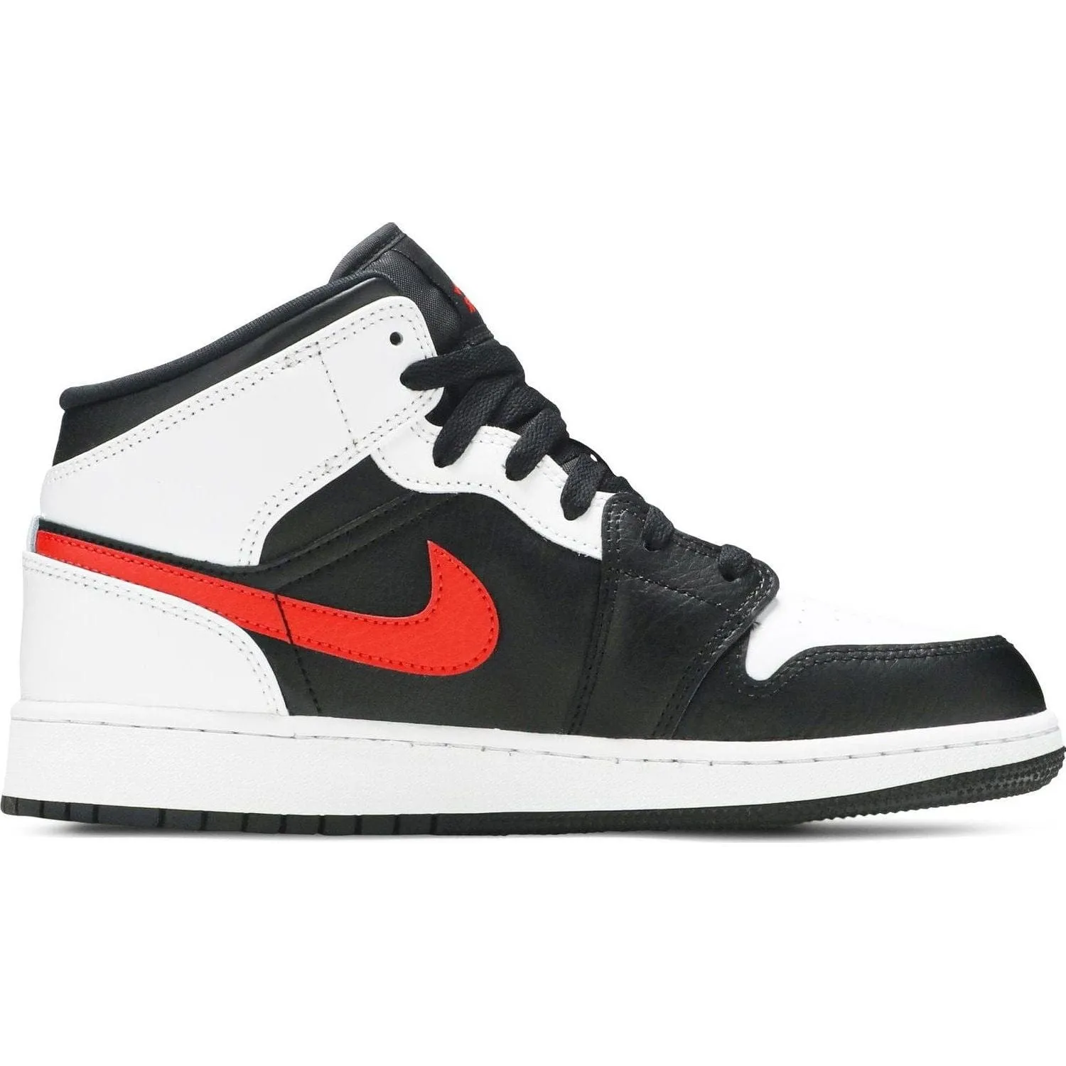 Jordan 1 Mid White Black Chile Red (GS)