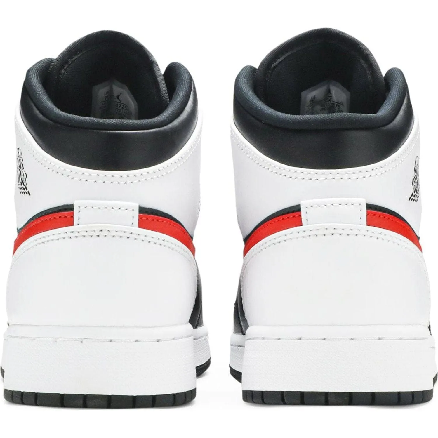 Jordan 1 Mid White Black Chile Red (GS)