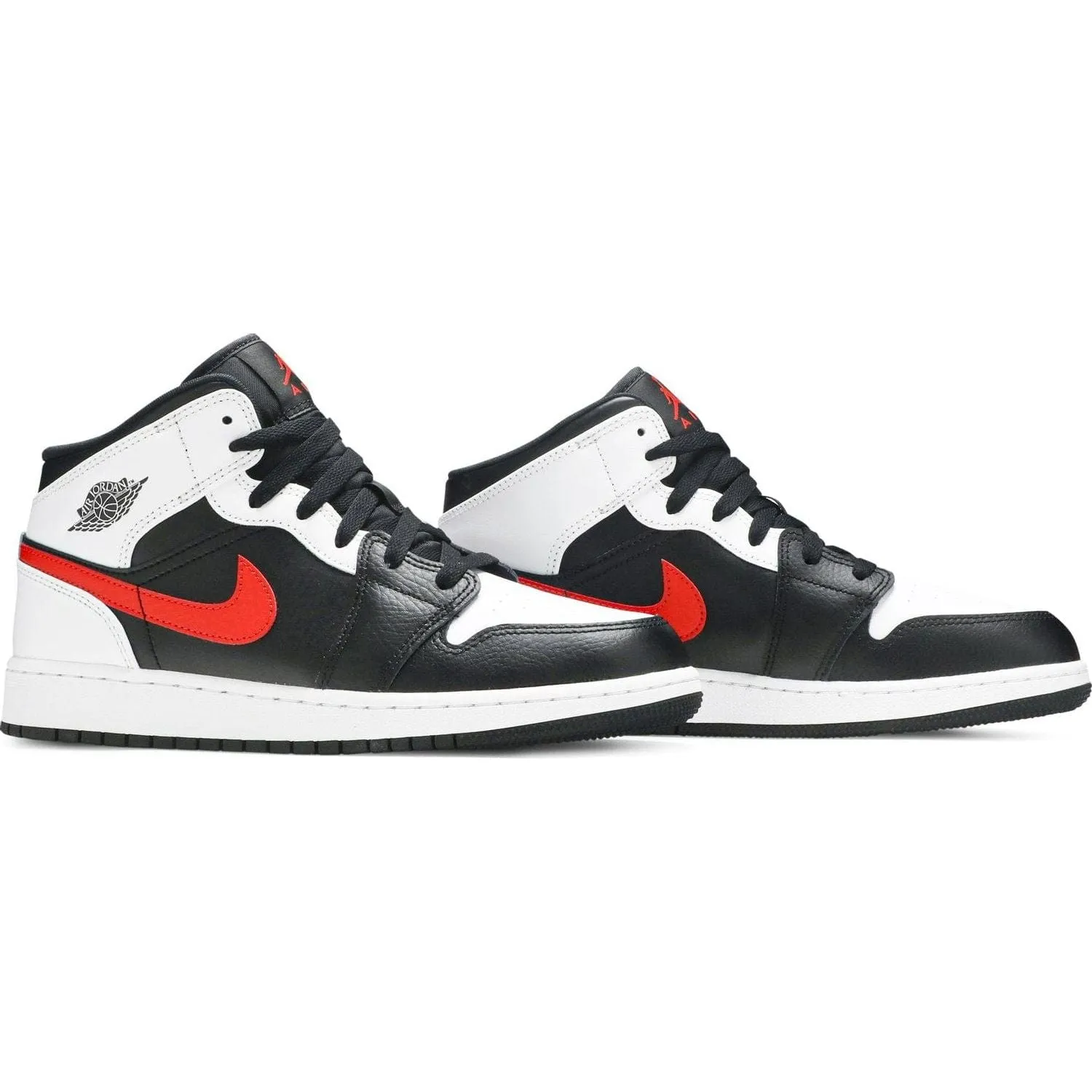 Jordan 1 Mid White Black Chile Red (GS)
