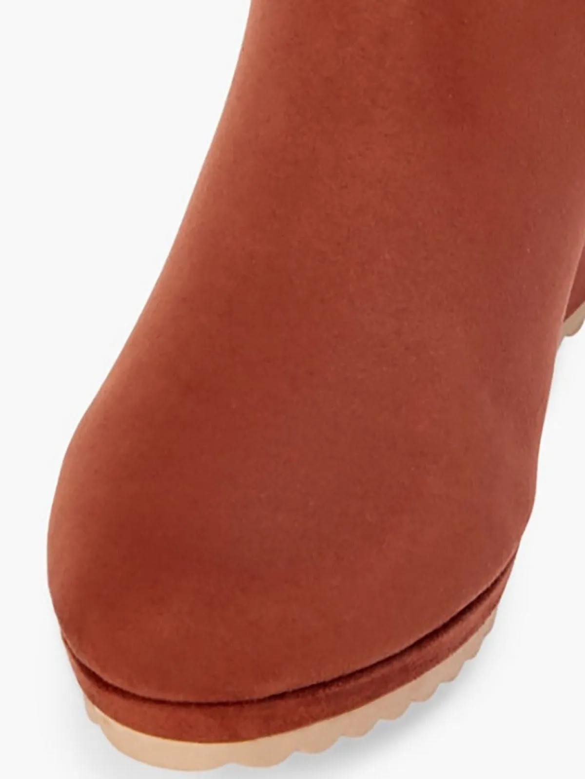 Justfab Size 9 Brown & Cream Boots