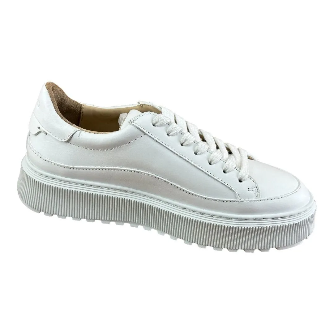 KOIO Women’s Mira Triple White Leather Low Top Sneakers Shoes