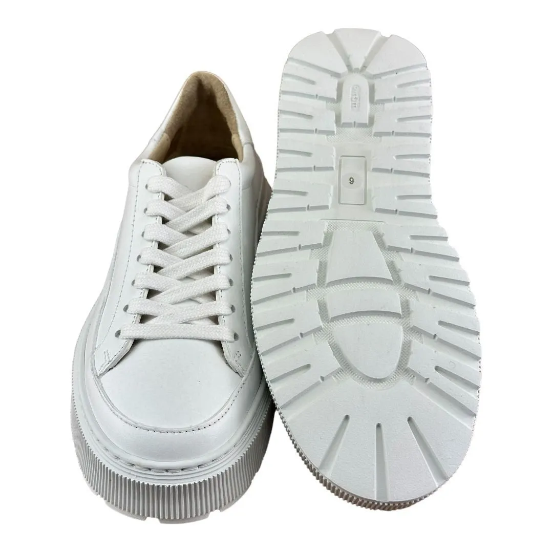 KOIO Women’s Mira Triple White Leather Low Top Sneakers Shoes