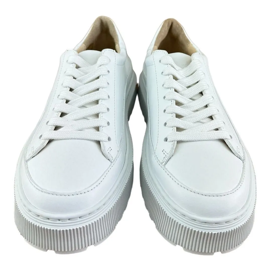 KOIO Women’s Mira Triple White Leather Low Top Sneakers Shoes