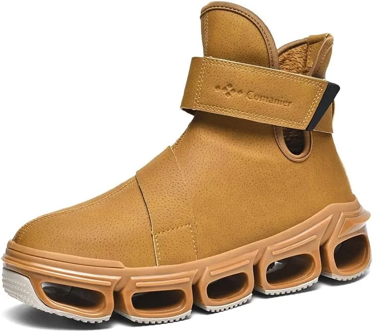 LZDZN Mens Basketball Shoes for Men High Top Sneakers Men's Running Fashion Boots Shoe Man Black Brown Size Athletic Sport