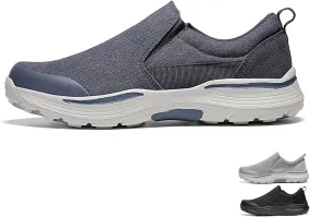 Men's Canvas Cloth Shoes Lightweight Breathable Slip-On Loafers,Outdoor Casual Platform Non Slip Soft Sport Walking Shoes