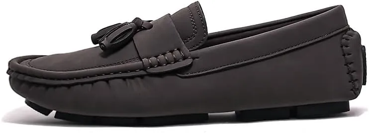 Men's Loafers Round Toe Suede with Tassel Penny Driving Loafers Flat Heel Comfortable Anti-Slip Party Slip-on