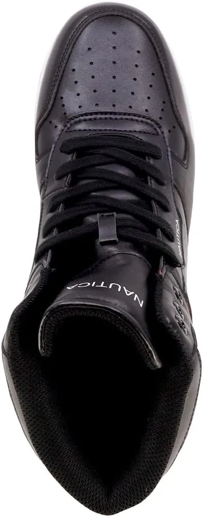 Nautica Men's High-Top Fashion Sneakers - Lace-Up Trainers for Stylish Basketball Style and Comfortable Walking Shoes-Oakford