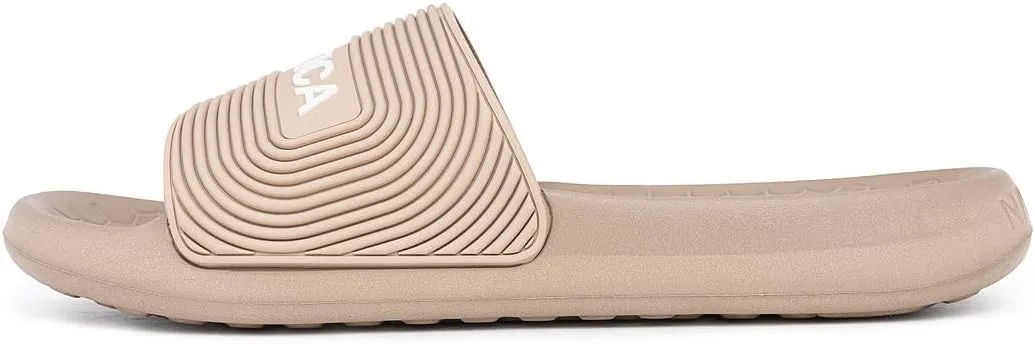 Nautica Men's Slide Sandals  Comfortable Slip-On Pool & Beach Shoes with Cushioned Footbed for Casual Wear