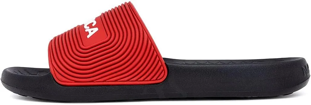 Nautica Men's Slide Sandals  Comfortable Slip-On Pool & Beach Shoes with Cushioned Footbed for Casual Wear