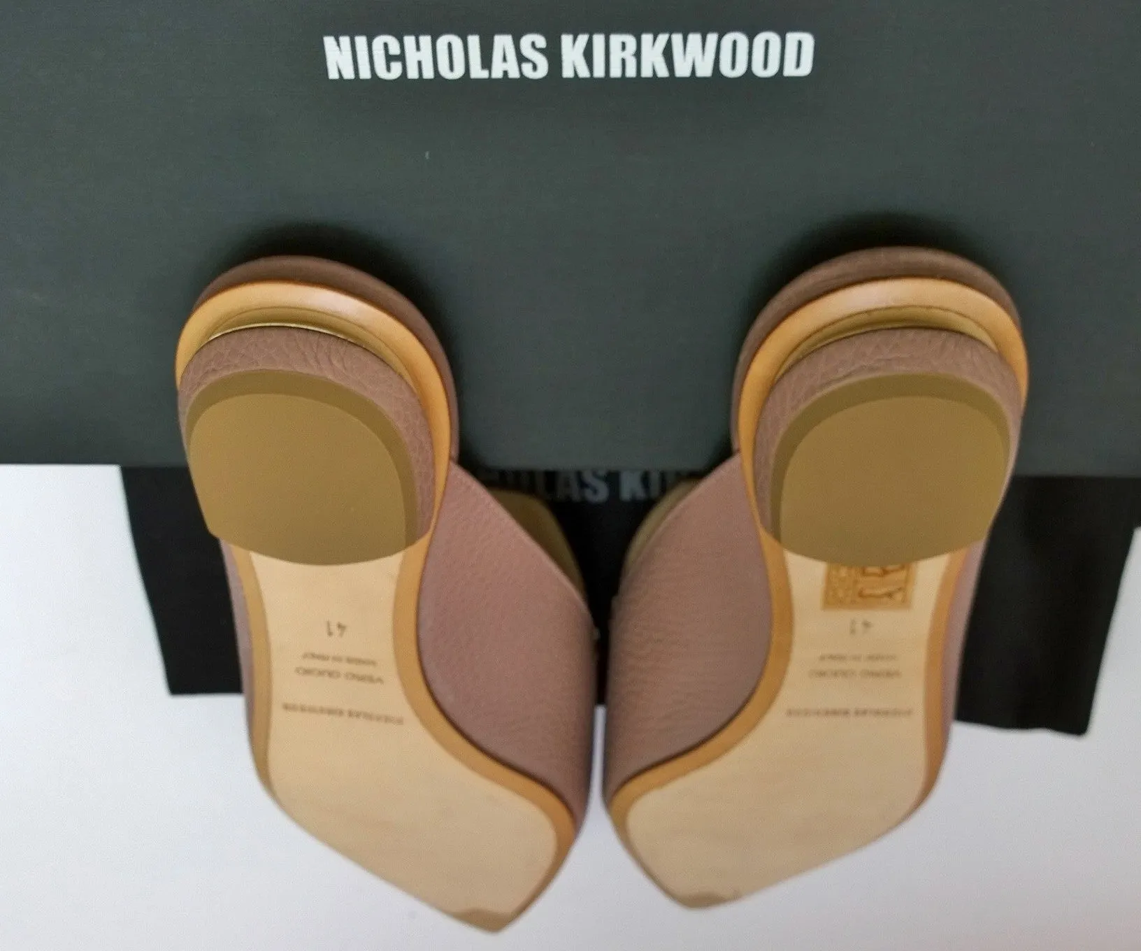 Nicholas Kirkwood Beya Loafers in Lilac Pink Leather Flats Slides