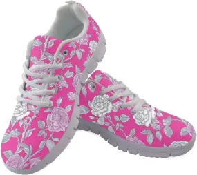 Walking Shoes Lightweight Cushioned Athletic Sneakers Women Casual Anti-Slip Camping Shoes for Travel US 5-12 White Sole