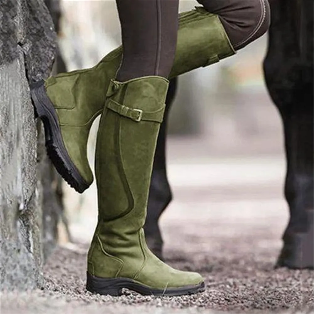 Women Fashion thigh high Martin Boots