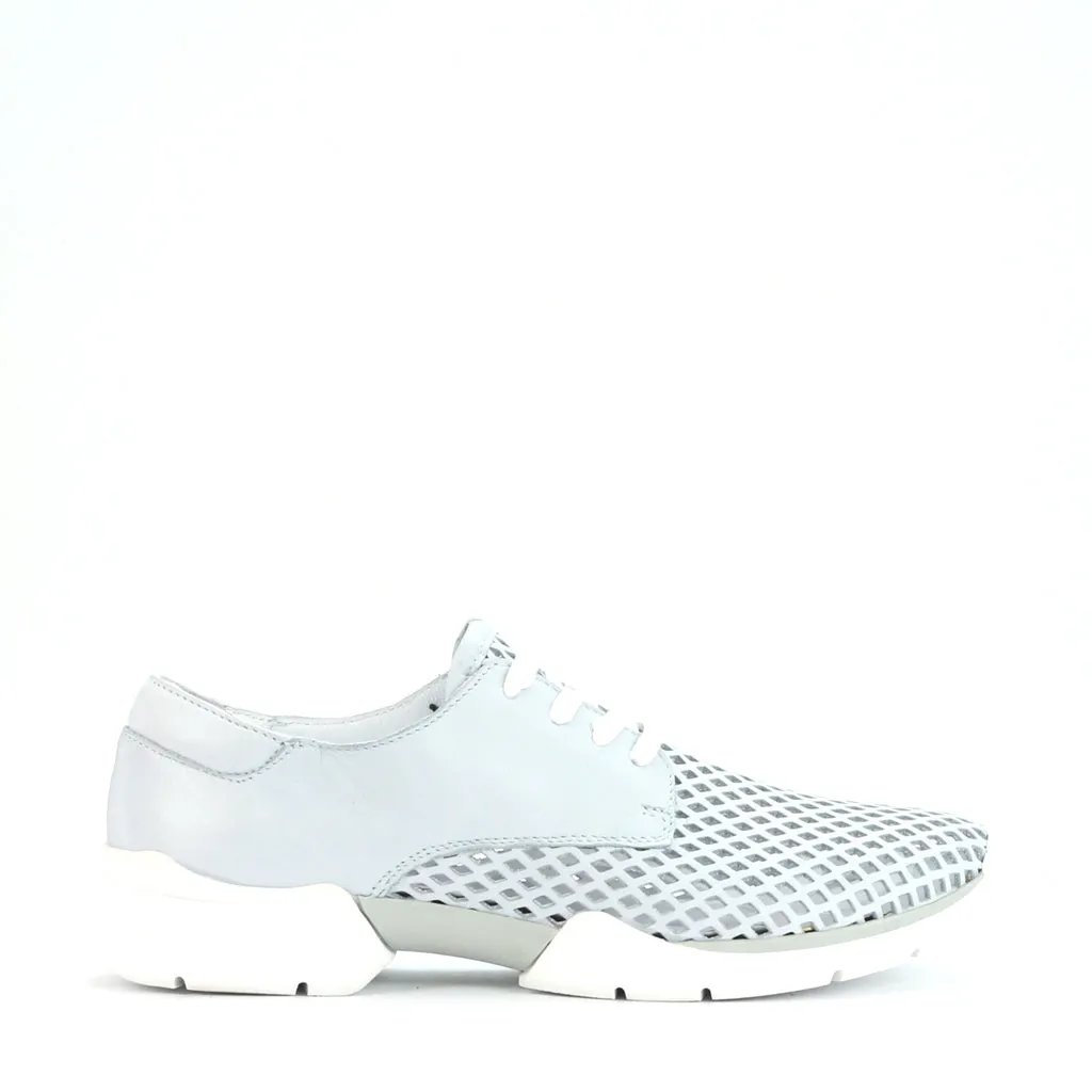 Stylish Xana Perforated Genuine Leather Sneakers for Women