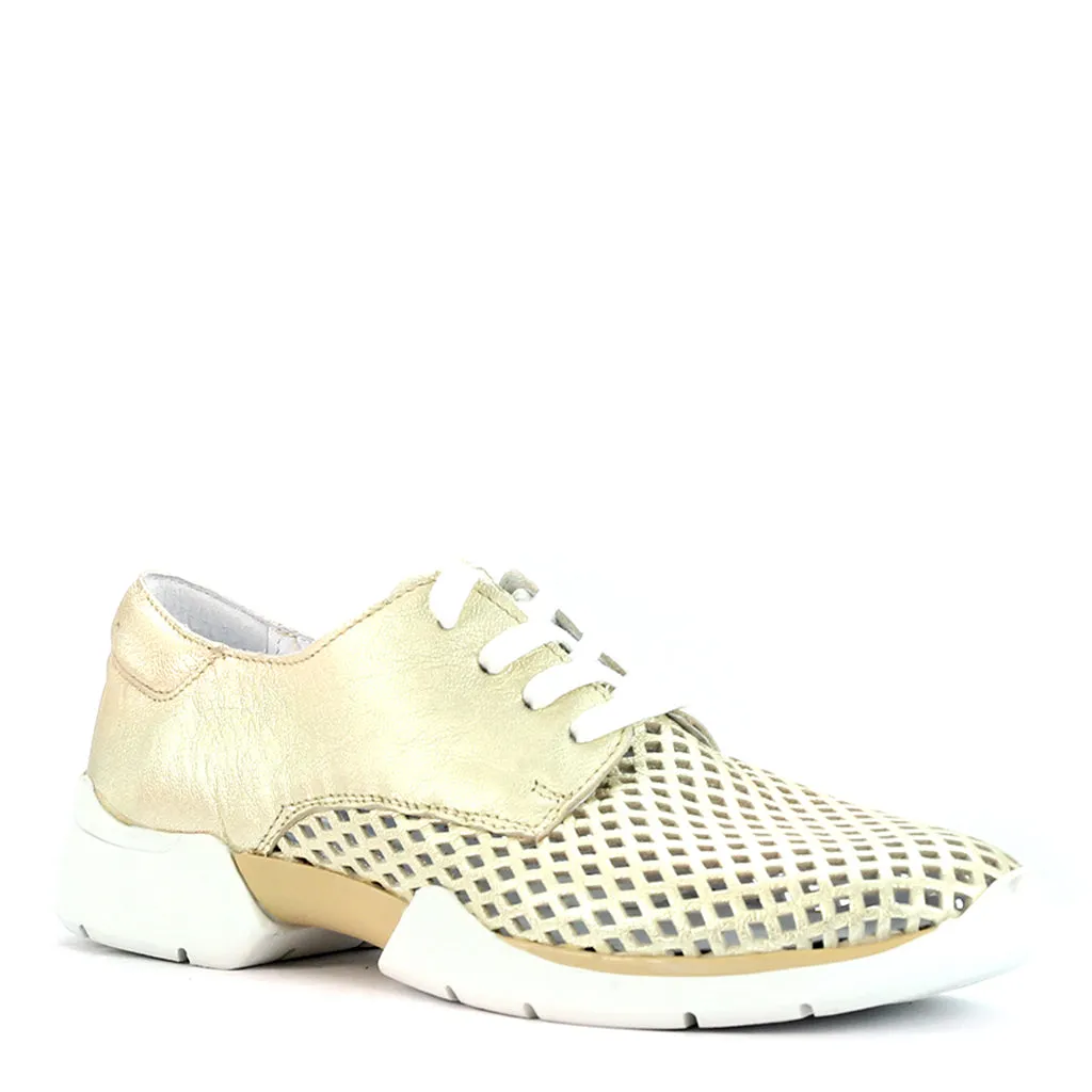 Stylish Xana Perforated Genuine Leather Sneakers for Women