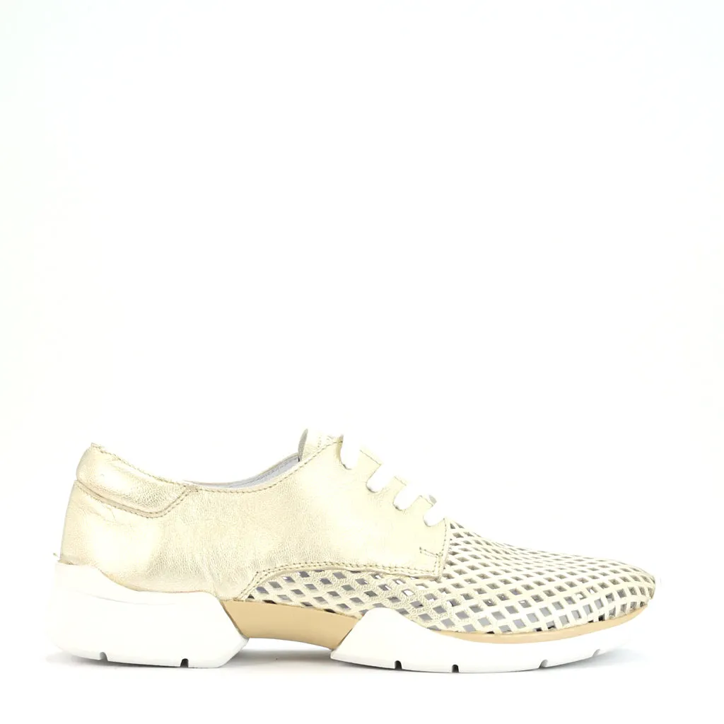 Stylish Xana Perforated Genuine Leather Sneakers for Women