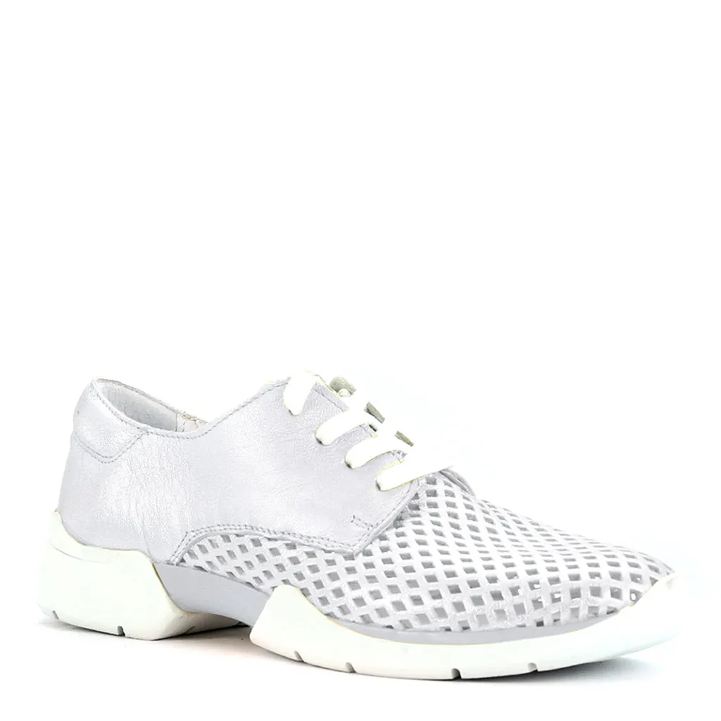 Stylish Xana Perforated Genuine Leather Sneakers for Women