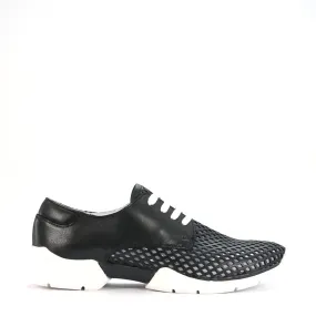 Stylish Xana Perforated Genuine Leather Sneakers for Women