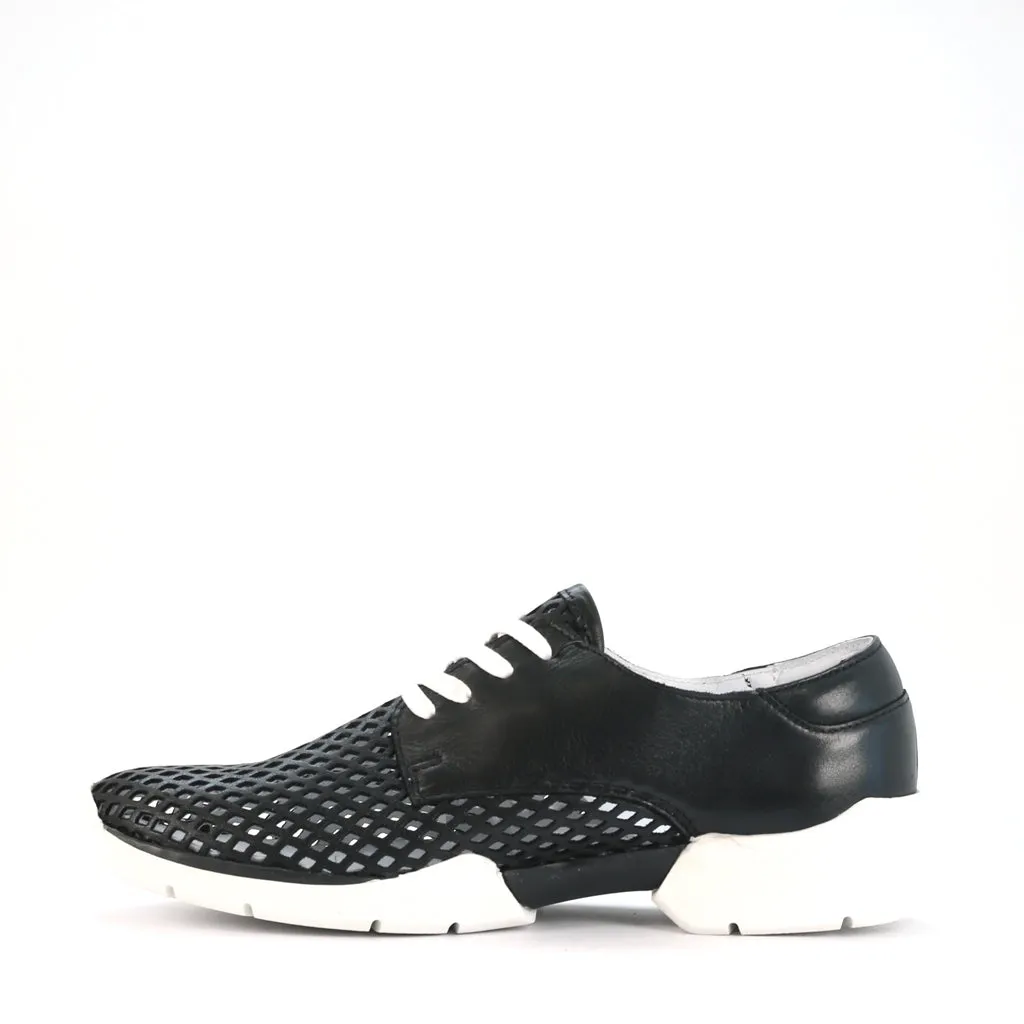 Stylish Xana Perforated Genuine Leather Sneakers for Women