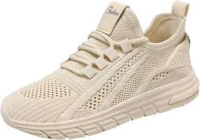 ZSpzx Women Tennis Running Shoes Walking Sneakers Lace Up Slip On Solid Color Mesh Lightweight Breathable Casual Shoes Non Slip Flat Arch Support Tennis Sneaker for Gym Travel Work